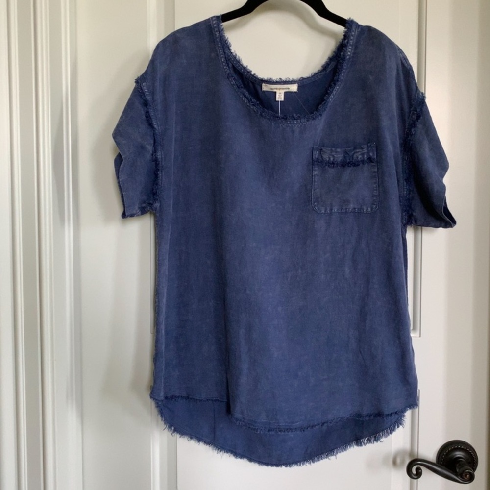 NEW PURE + GOOD  BLUE TOP Anthropologie